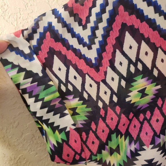 Francescas Colorful Ikat Design Swimsuit Coverup Size S/M - Picture 6 of 9